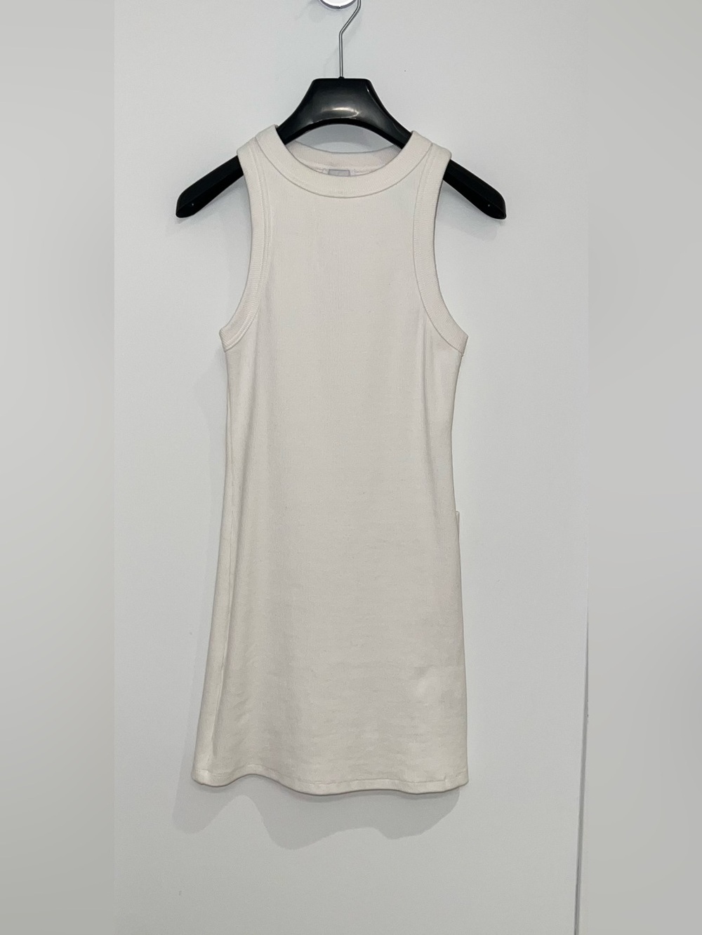 Princess Polly White Ribbed Tank Dress
